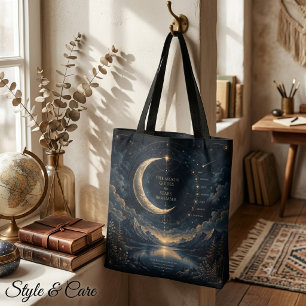 Tote Bag Les guides de la Lune   Art céleste de la Lune et 
