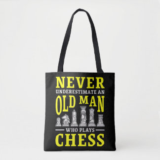 Tote Bag Les Hommes Ne Sous-Estiment Jamais Un Vieux Homme