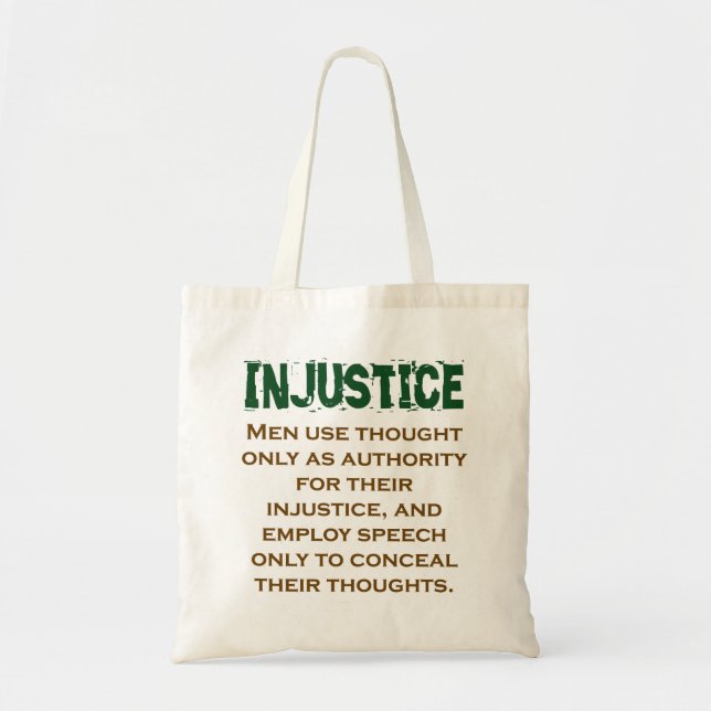 Tote Bag Les Hommes N'Utilisent La Pensée Qu'En Tant Qu'Aut (Devant)