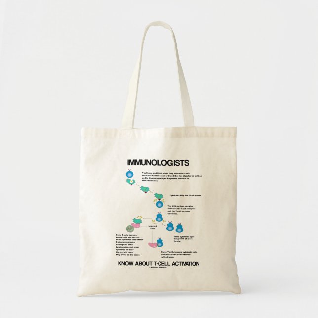 Tote Bag Les Immunologues connaissent l'activation des cell (Devant)