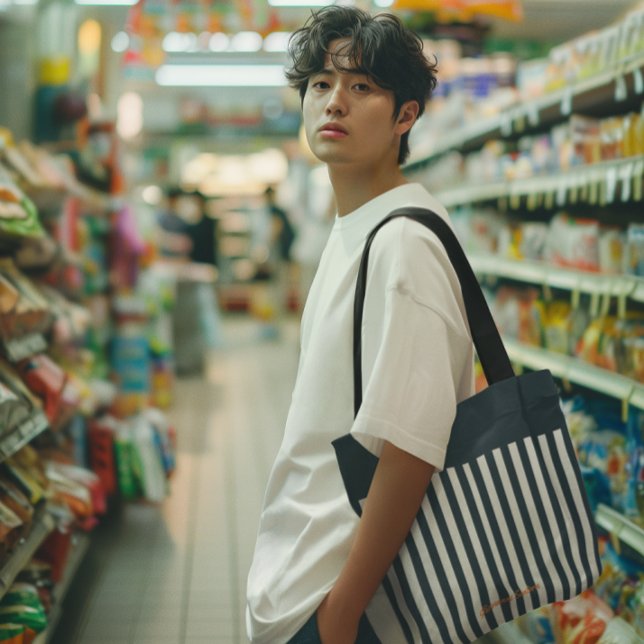 Tote Bag Les impacts de la marine | Le Monogramme de Gentle (Créateur téléchargé)