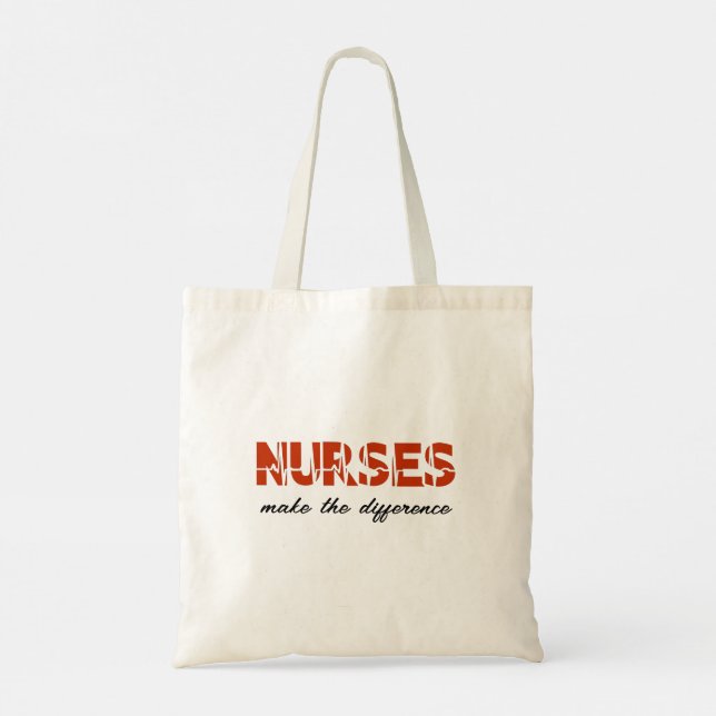 Tote Bag Les Infirmières Font La Différence Budget Fourre-t (Dos)