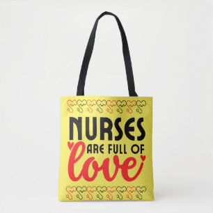 Tote Bag Les infirmières sont pleines d'amour - Infirmière