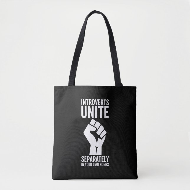 Tote Bag Les Introvertis S'Unissent Séparément Dans Vos Pro (Devant)