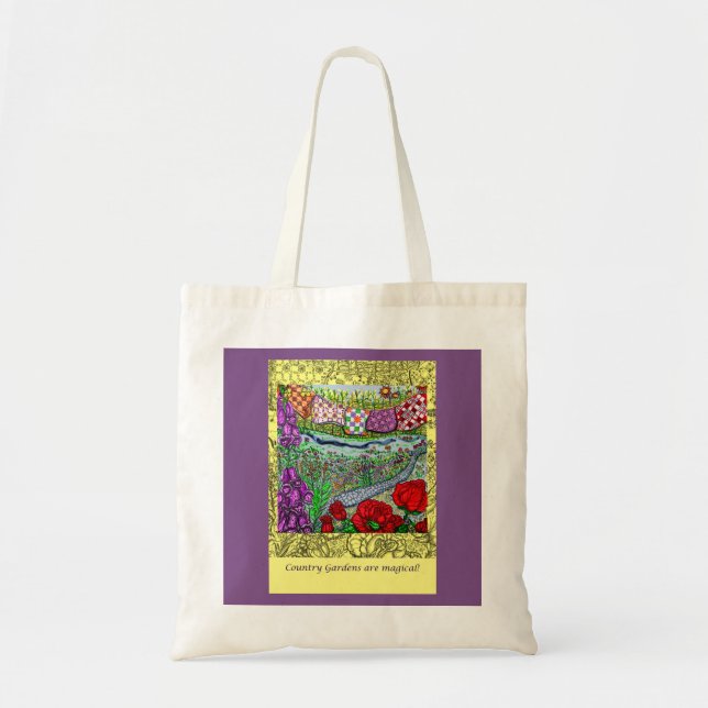 Tote Bag Les jardins de pays sont Fourre-tout magique (Devant)