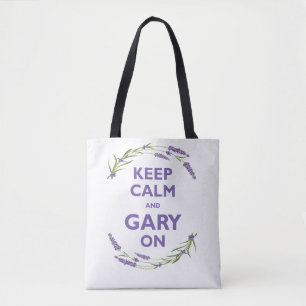 Tote Bag Les jeunes vivant "gardent le calme et Gary sur"