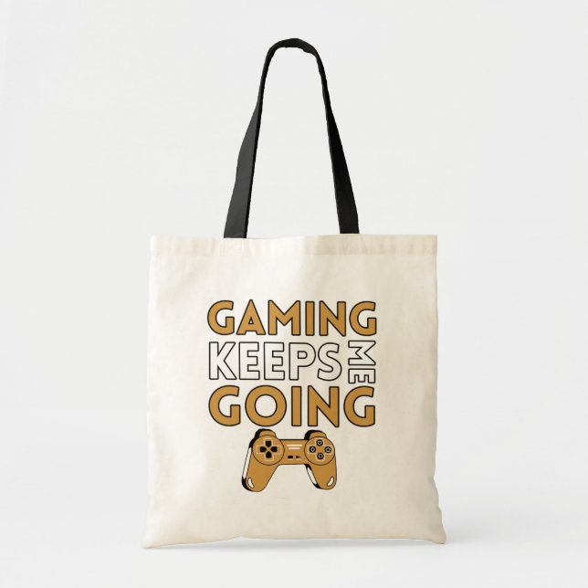 Tote Bag Les Jeux Me Maintiennent En Jeu (Devant)