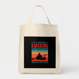 Tote Bag Les kayaks et les chiens me comptent dans