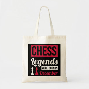 Tote Bag les légendes des échecs sont nées en décembre cade