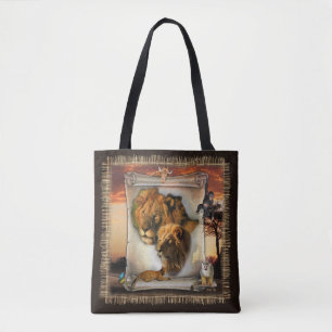 Tote Bag Les lions sauvages d'Afrique