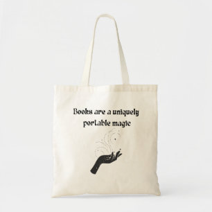 Tote Bag Les livres sont une magie noire portative unique p