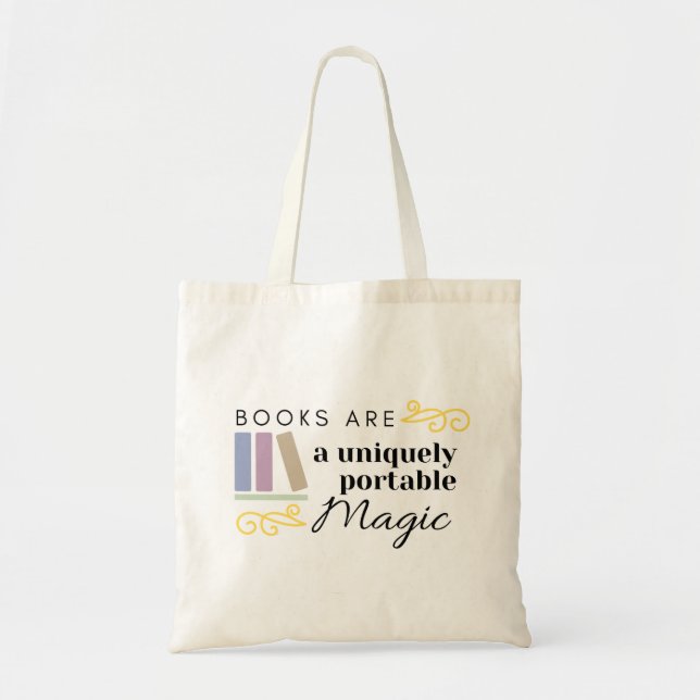 Tote Bag Les livres sont une magie unique (Devant)