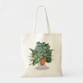 Tote Bag Les Love Plants Dame de Crazy Plant (Devant)