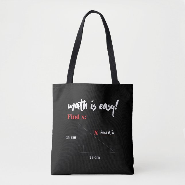 Tote Bag Les maths, c'est une plaisanterie amusante pour le (Devant)