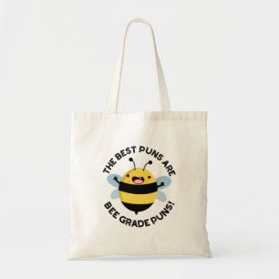 Tote Bag Les Meilleures Puns Sont Les Puns De Niveau Abeill