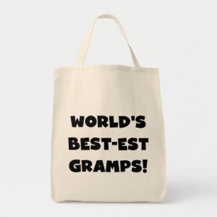 Tote Bag Les meilleurs cadeaux de Gramps du monde de Black