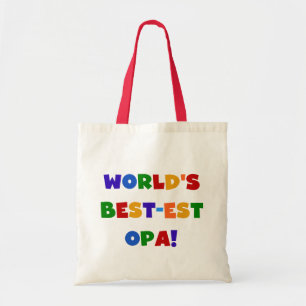 Tote Bag Les meilleurs cadeaux Opa Bright Colors du monde