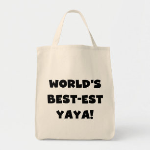 Tote Bag Les meilleurs cadeaux Yaya du monde de Black Text