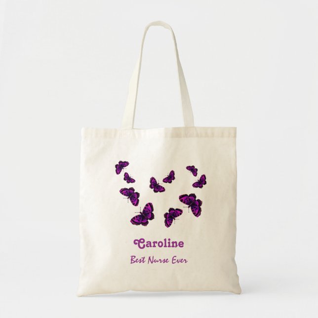 Tote Bag Les meilleurs papillons nommés toujours faits sur (Devant)
