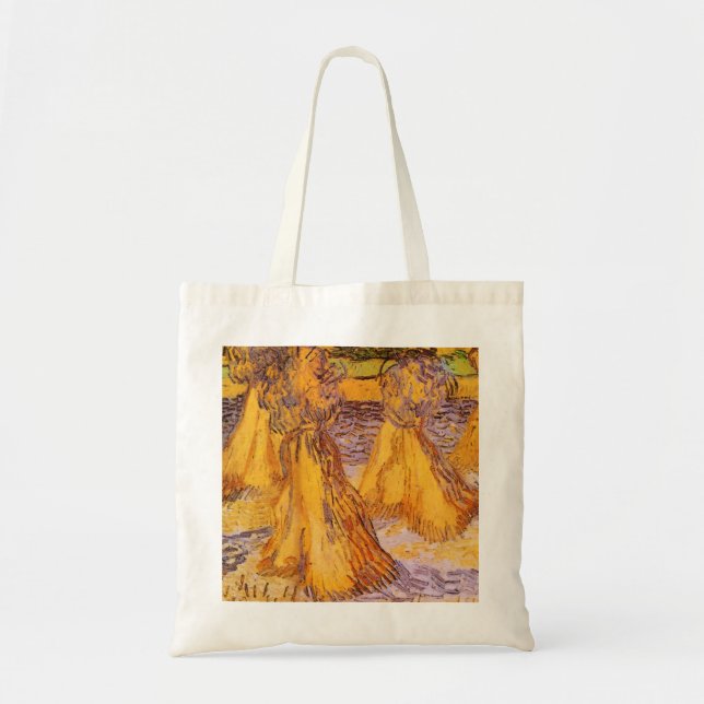 Tote Bag Les Meules de blé par Vincent van Gogh (Devant)