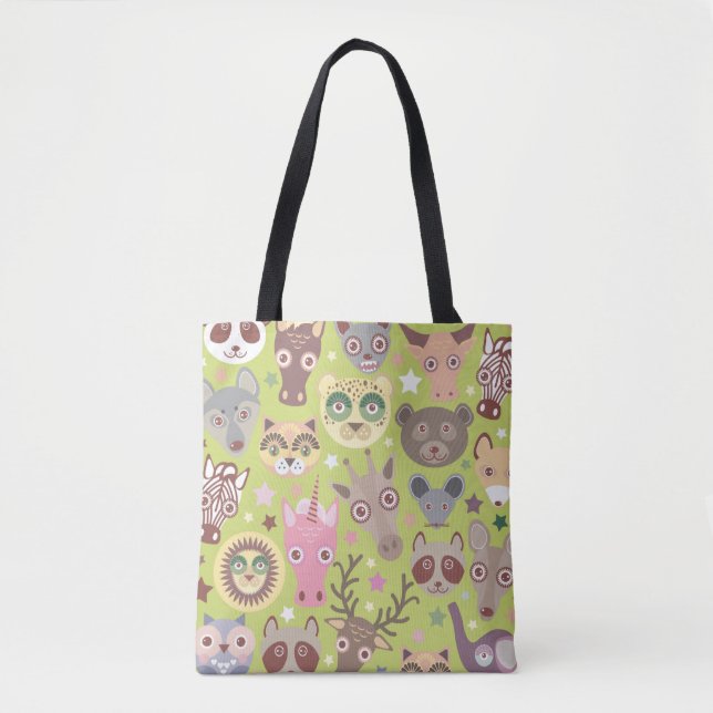 Tote Bag Les mignons animaux (Devant)