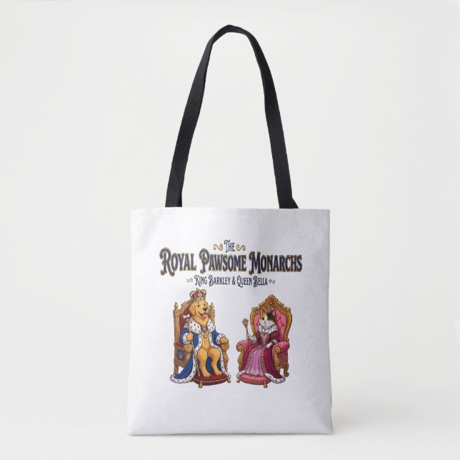 Tote Bag Les Monarques Royaux Pawsome (Devant)