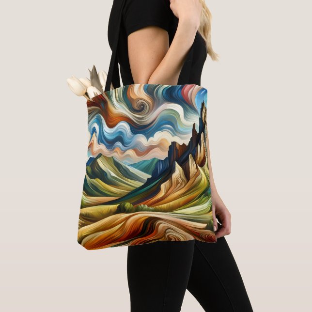 Tote Bag Les Montagnes  (De près)