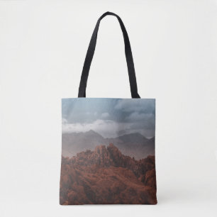 TOTE BAG LES MONTAGNES ROCHEUSES SOUS LES SKIS GRIS
