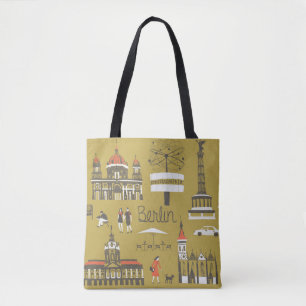 Tote Bag Les monuments de Berlin