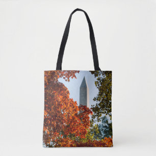 Tote Bag Les monuments Washington Monument en automne