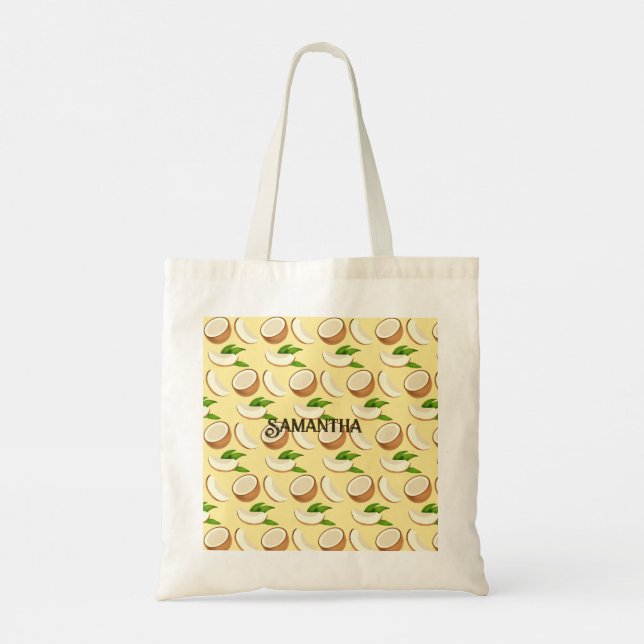 Tote Bag Les noix de coco tropicales (Dos)