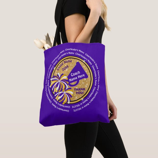 Tote Bag Les noms de TOUTE LA majorette sur des cadeaux (De près)