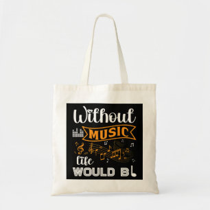 Tote Bag Les notes musicales sans vie musicale seraient