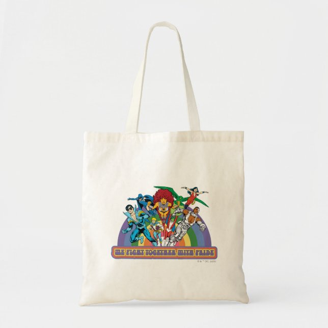 Tote Bag Les nouveaux Titans Ados - Nous combattons avec fi (Devant)