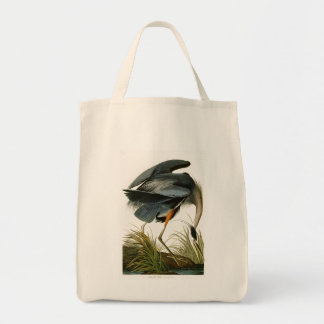 Tote Bag Les oiseaux de John Audubon de héron de grand bleu