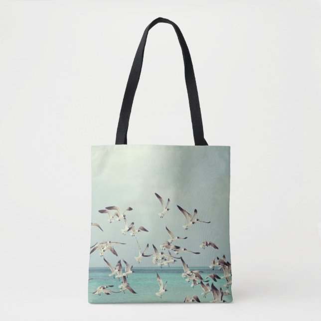 Tote Bag Les oiseaux de plage (Devant)