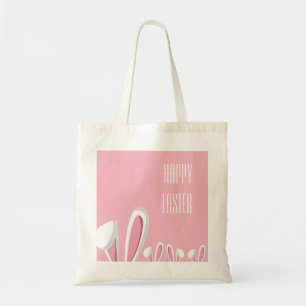 Tote Bag Les Oreilles De Lapin Pâques Roses, Joyeuses Fourr