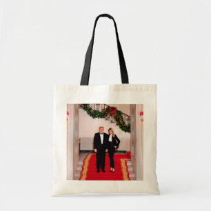 Tote Bag Les pas de Noël Président Donald Trump & Melania