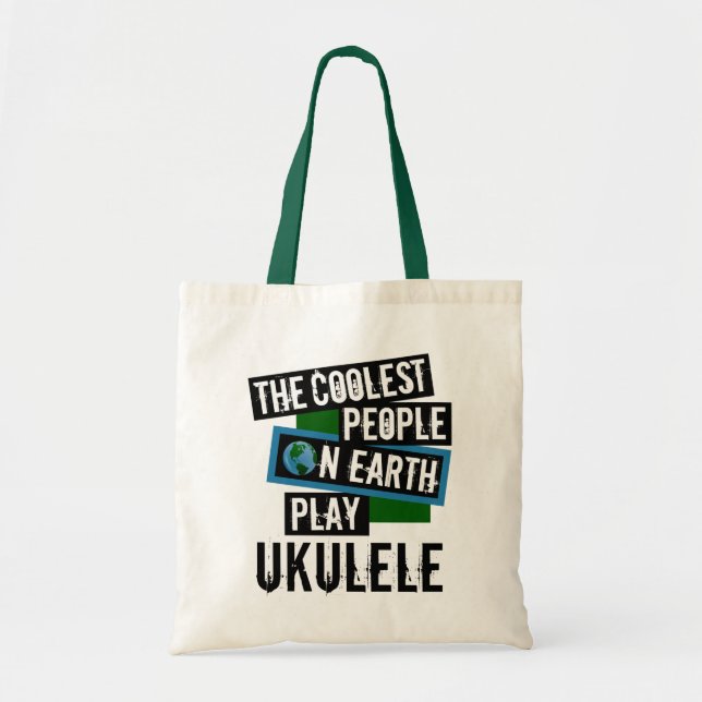 Tote Bag Les personnes les plus fraîches sur l'ukulélé de (Devant)
