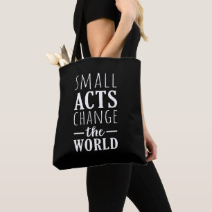 Tote Bag Les Petits Actes Changent Le Monde Inspirationne