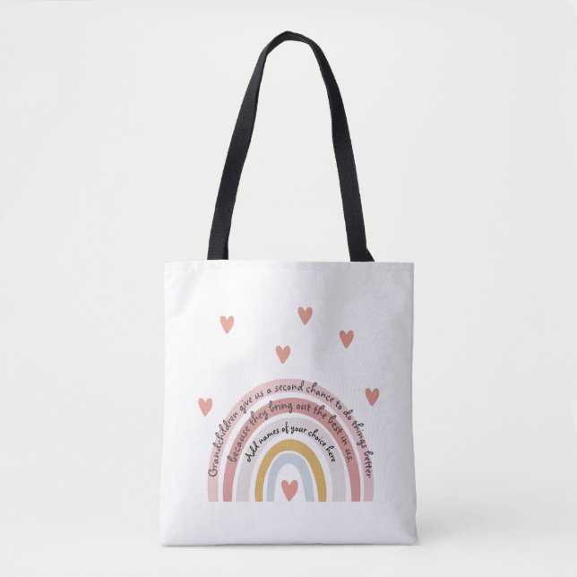 Tote Bag Les Petits-Enfants Nous Donnent Une Deuxième Chanc (Devant)