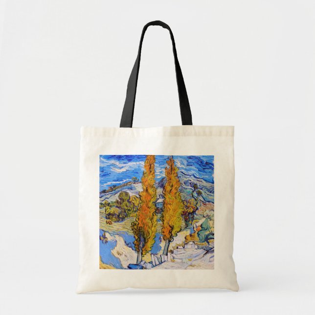 Tote Bag Les peupliers de Saint-Rémy, Van Gogh (Devant)