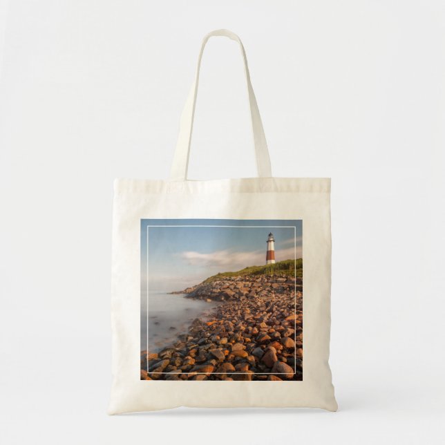 Tote Bag Les phares | Montauk Point Long Island (Devant)