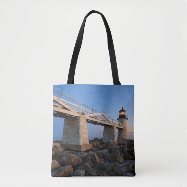 Tote Bag Les phares | Phare de Port Clyde Maine (Devant)