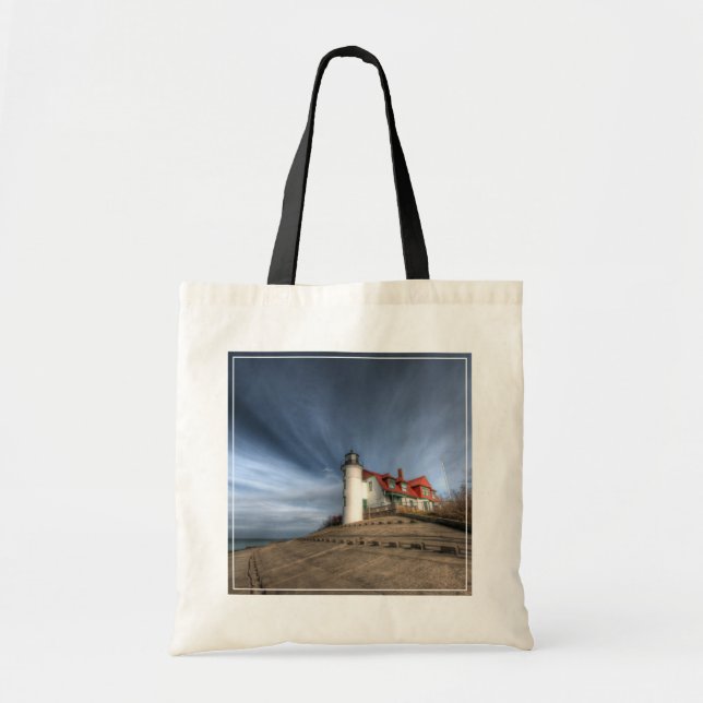 Tote Bag Les phares | Point Betsie Lake Michigan (Devant)