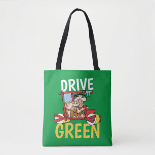 Tote Bag Les Pierrafeu Fred & Barney - Drive Green