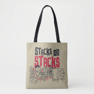 Tote Bag Les Pierrafeu   Fred & Barney - Stacks on Stacks