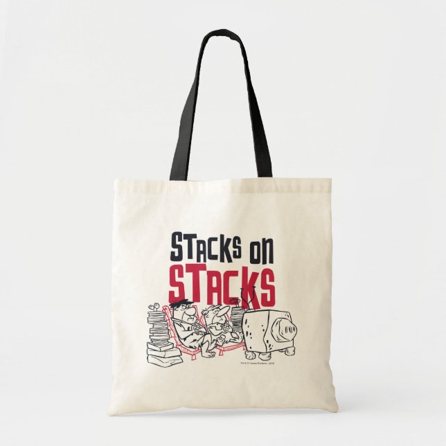 Tote Bag Les Pierrafeu | Fred & Barney - Stacks on Stacks (Devant)