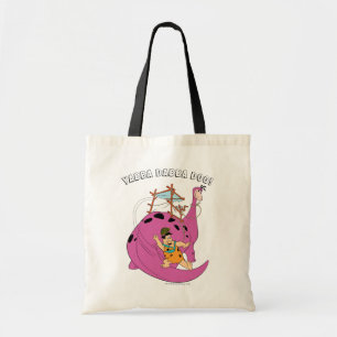 Tote Bag Les Pierrafeu   Fred Sliding Down Tail