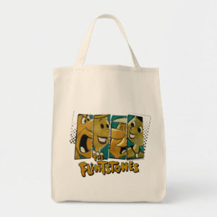 Tote Bag Les Pierrafeu   Panneaux de caractères Retro Comic